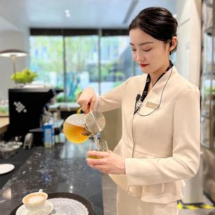 White Suit Suit Female Beautician Beauty Industry Reception Classy Professional Female Skirt Beauty Salon Classy Work Clothes