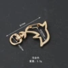 Fish buckle light golden color