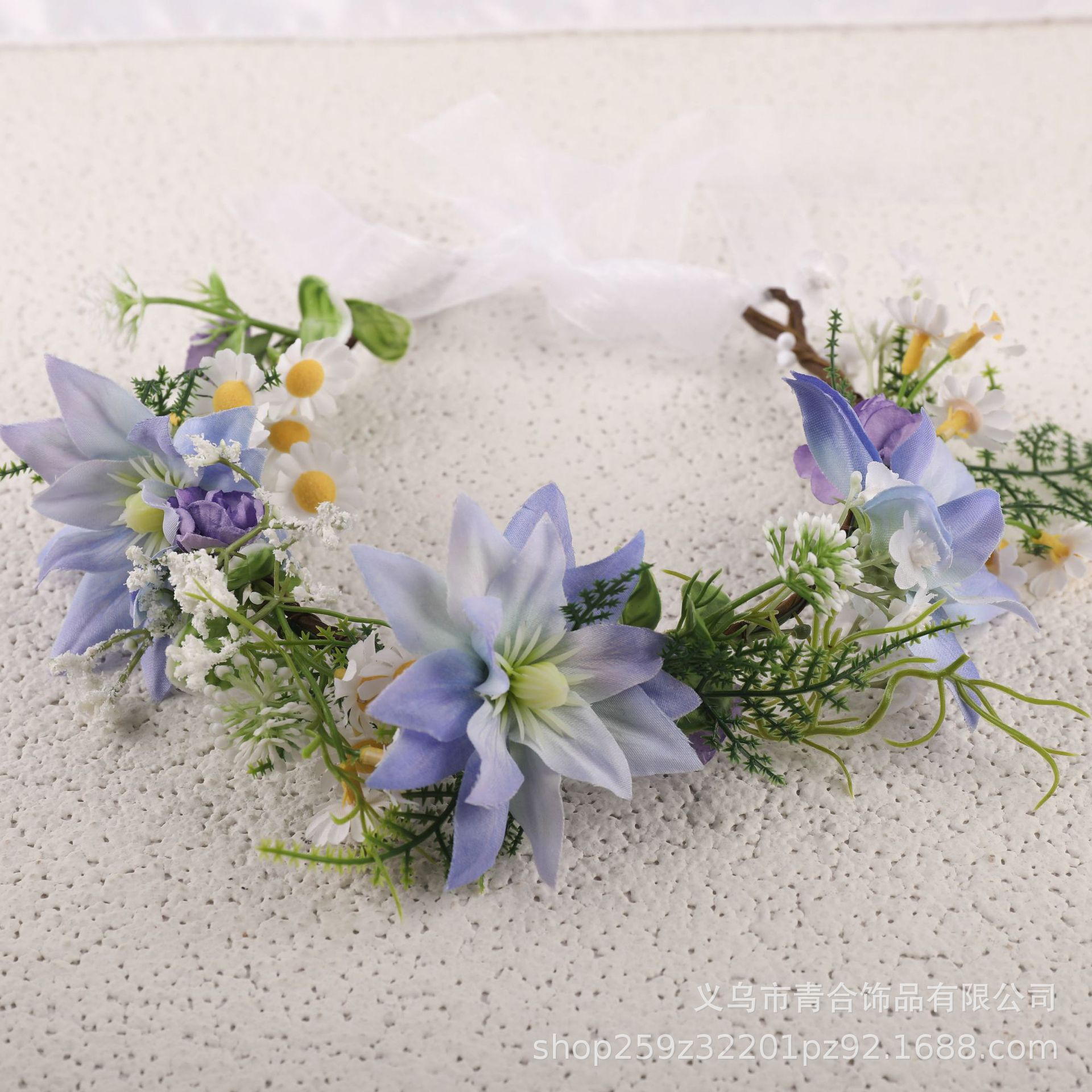 森の花輪花妖精の頭飾り休暇旅行ヘアフープ写真小道具花嫁の結婚式の写真ヘアアクセサリー