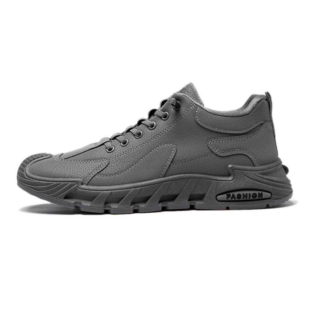 Zapatos para hombre, talla grande, zapatos de trabajo de cuero nuevos para exteriores, zapatos de protección laboral transpirables, cómodos y versátiles, zapatos deportivos de moda para hombre