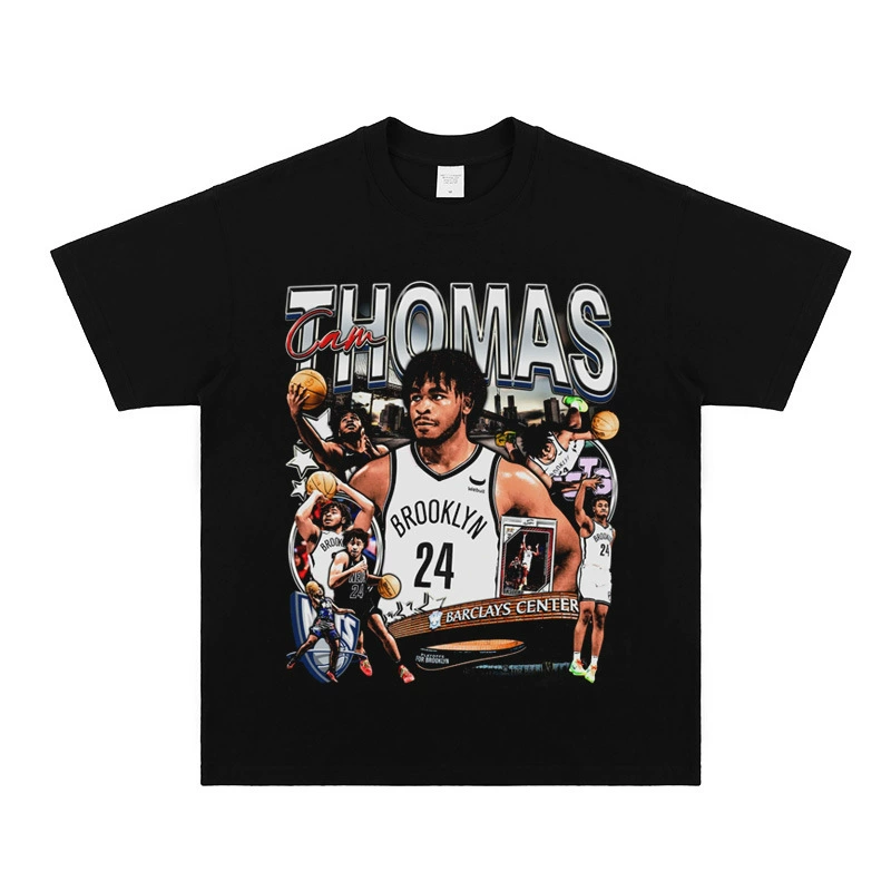Винтажная футболка Cam Thomas, небольшой вырез, состаренная, футболка с коротким рукавом