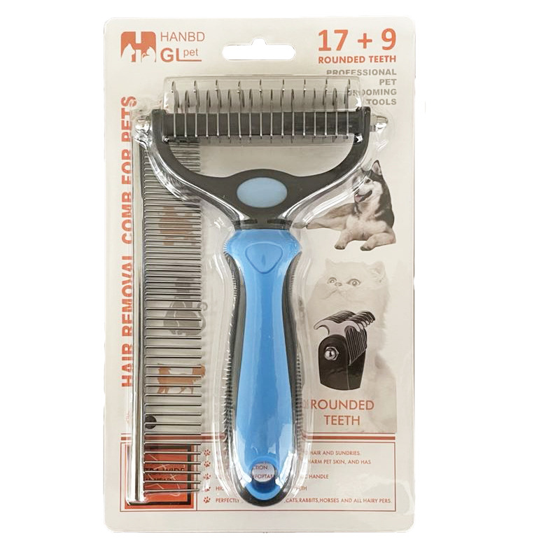 블루 + 그냥 빗질 오렌지 종이 카드 세트