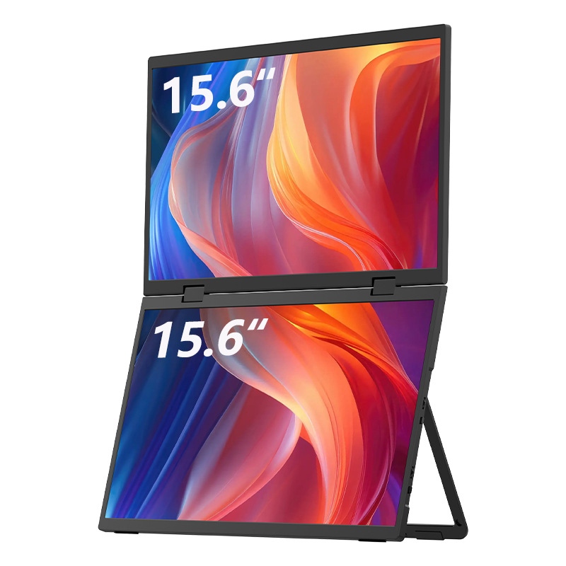Mobile Portable Double-Sided Laptop Foldable Display Screen Expansion Auxiliary Lcd Screen Convenient and High-Definition