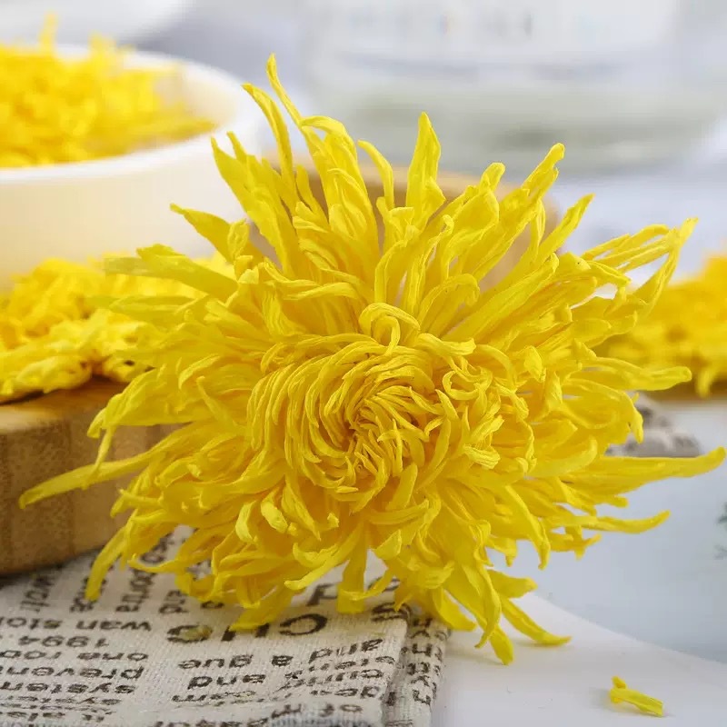 Golden Silk Chrysanthemum Tea Jin Si Huang Ju 500g Dried Blooms for Brewing and Daily Herbal Tea key features