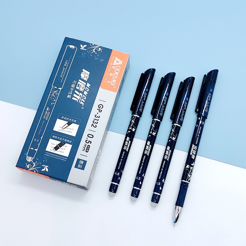 3132 oficina de negocios calor borrable pluma aomei estudiante gel pluma transparente magia borrable gel pluma 0,5