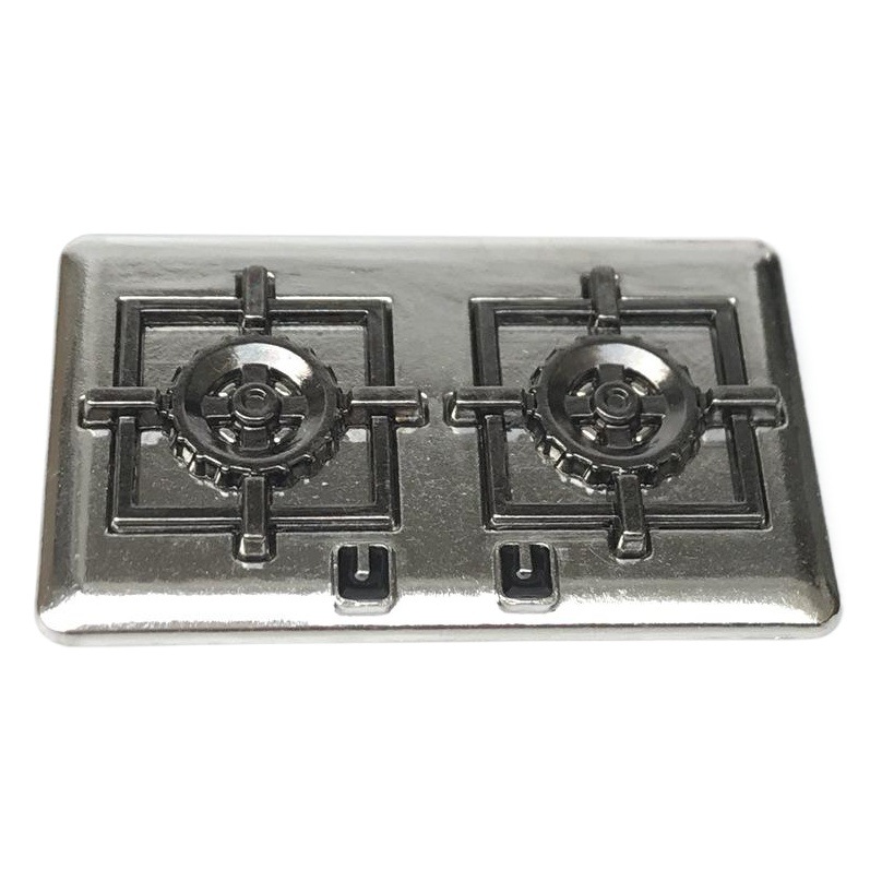1:12 Dollhouse GSC mini escena de la cocina 12 Puntos 8 puntos accesorios OB11 plata estufa de gas de metal doble estufa