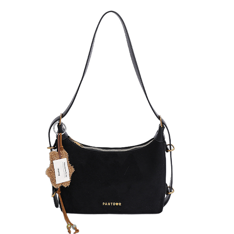 Bolso de mano esmerilado transfronterizo bolso de brazo universal mujeres otoño y invierno 2025 nuevo retro bolso de hombro bolso de viaje