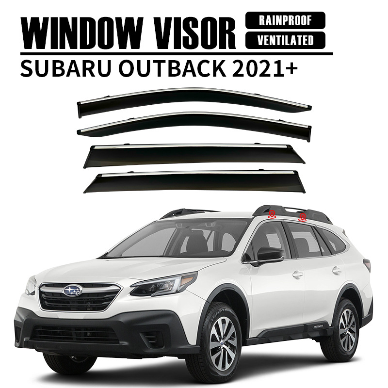 Subaru Outback Rain Panel Rear View Rain Eyebrow Subaru Outback Window Advisor