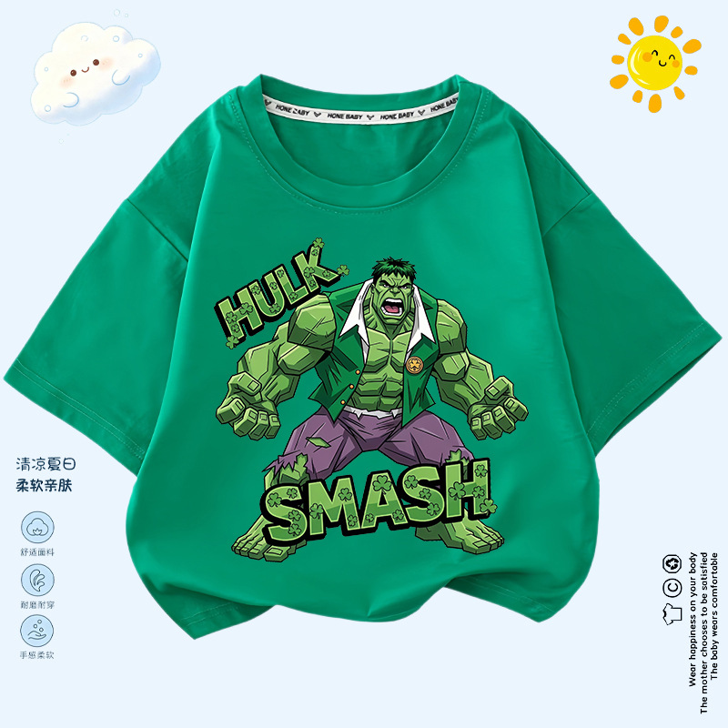 Summer cartoon thin T-shirt for boys