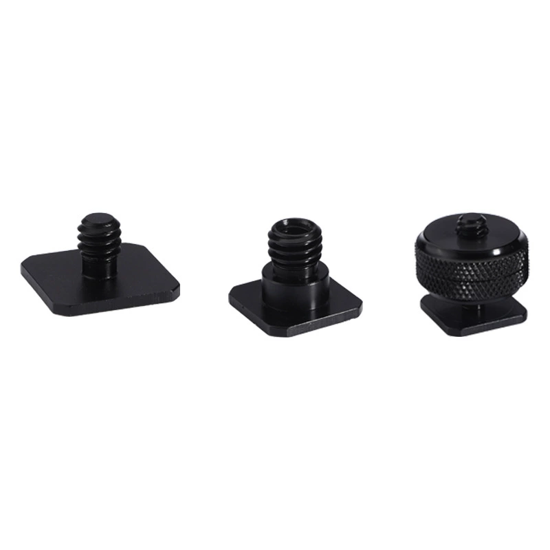 Поколение металлического SLR 1/4 одинарный двойной винт для переоборудования горячего башмака, небольшие аксессуары для камеры с поворотным наклоном, сиденье для горячего башмака