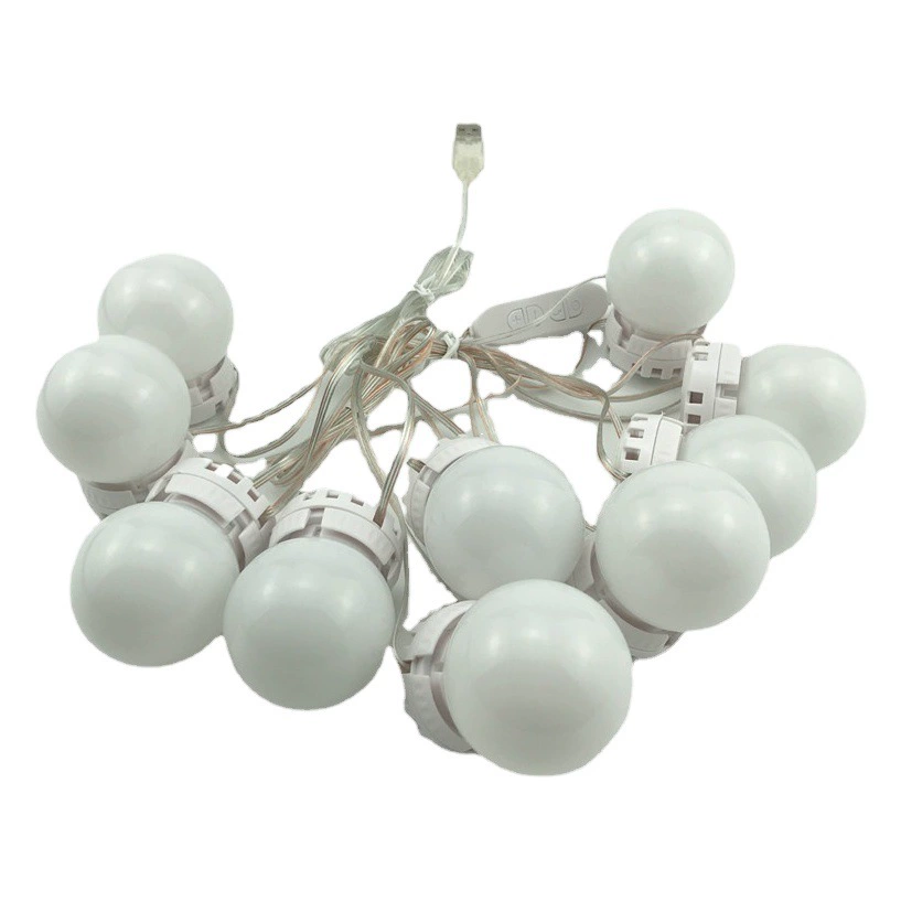 Светодиодная лампа для зеркала для макияжа голливудская скрытая проводка зеркало заполняющий свет зеркало для макияжа фара USB string