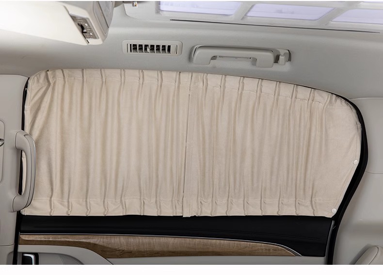 Dongfeng CM7 m7 car sunshade suede private heat insulation sun protection retractable track cloth car curtain