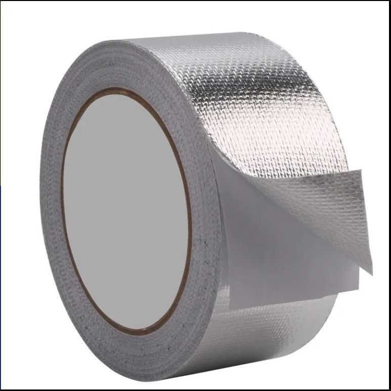 50米特厚玻纤铝箔胶带补漏空调管太阳能管油烟机修补防晒隔热胶