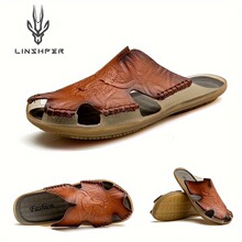 Q 48880 Men's leather sandals ��ʿ��Ƥ���Ͽ羳����ͨ����