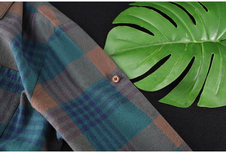476g Weight Long Sleeve Sleeve Length Single Breasted Placket Type Regular Sleeve Sleeve Type Polyester, Polyester Fabric Type Mid-Length (65cm <Length ≤ 80cm) Top Length Cardigan, Shirt Tops Type Shirt Collar Neckline Loose Fit Type Lattice Pattern Temperament Commuter, Commute style Style Casual Plaid Shirt Women's Midi Loose New Style Plus Size Long Sleeve Top Trendy Spring Autumn 2025 New Arrival 8