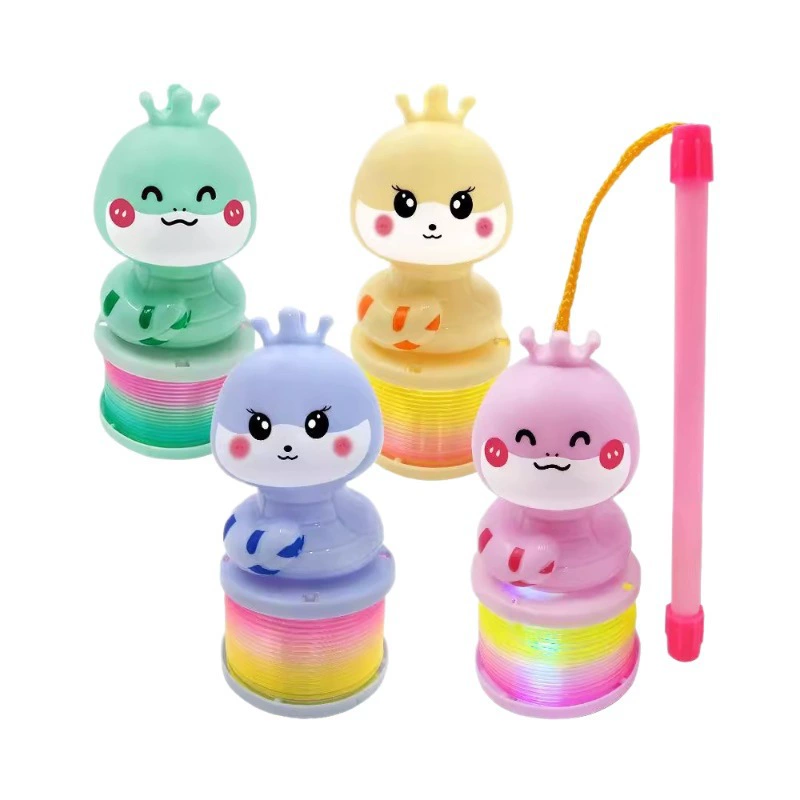 Flashlight, cartoon Slinky, elastic toy