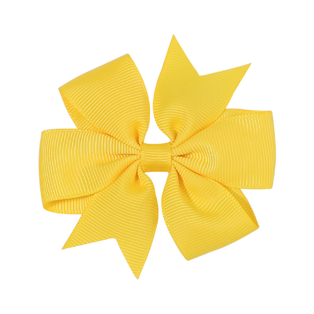 Transfronterizos Europa y América Amazon hecha a mano burbuja de flores para niños cola de golondrina en V ribbed cinta arco clip para el pelo image 16