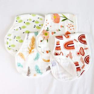 Children's gauze eating bib for new born, breast pads 3