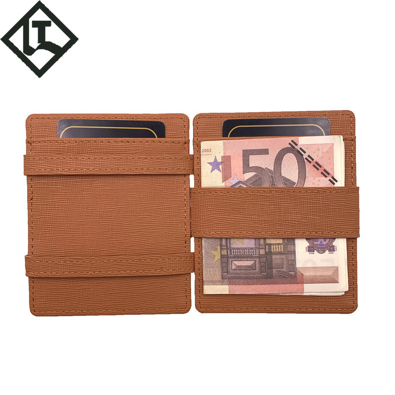 跨境電商魔術(shù)錢包 亞馬遜德國站爆款十字紋錢夾rfid男士真皮錢包