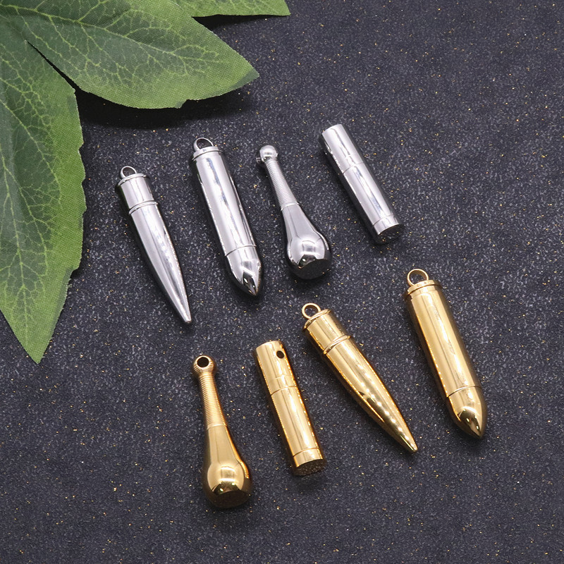 Fashion Bullet Stainless Steel Plating Pendant Necklace 1 Piece