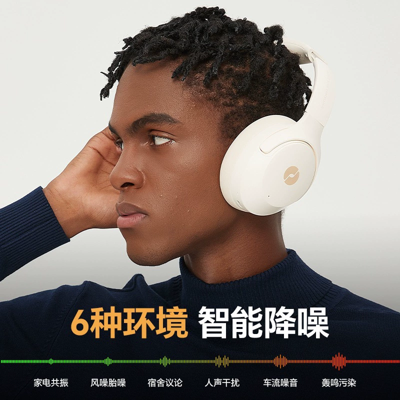Наушники Jiyin K5pro - активное шумоподавление уровня 6, Bluetooth 5.3, беспроводные, длительная автономность, для игр/учёбы