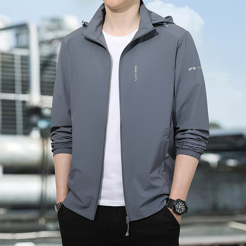 Foreign Trade Wholesale Sun Protection Clothing for Men, Summer Lightweight Ice Silk Quick-Drying Jacket for Middle-Aged and Elderly, Outdoor Uv Protection Breathable Foreign Trade Wholesale Sun Protection Clothing for Men, Summer Lightweight Ice Silk Quick-Drying Jacket for Middle-Aged and Elderly, Outdoor Uv Protection Breathable