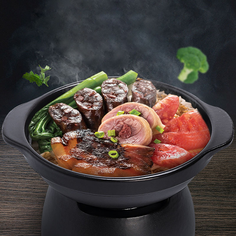China Diamond pot High temperature resistance Braised chicken Shallow mouth Casserole Clay Pot Rice Cooker commercial household Gas