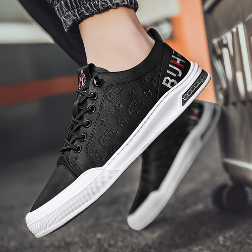 European Station Spring and Autumn New Low-top Men's Shoes Casual Genuine Leather Shoes Lazy Men's Trendy Sneakers Men's Four Seasons Trendy Shoes