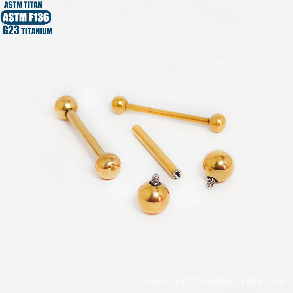 16G labret stud size and finish detail