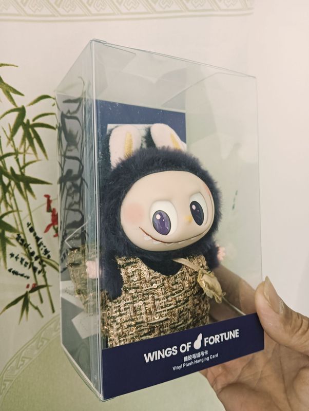 现货高品质泡泡玛特拉布布小天使小首领毛绒玩具搪胶公仔钥匙扣|undefined