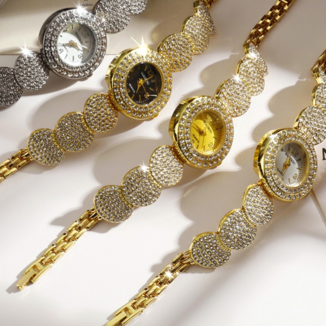 2025 Cross-Border New Women's Bracelet Quartz Women's Watch Casual Live Broadcast Popular Manufacturer Ready Stock Dropshipping