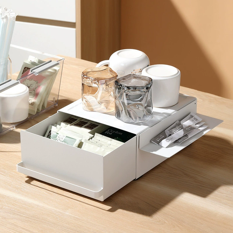 [Переводить как] Table Coffee Pot and Storage System with Tea Bag Organizer in White or Black