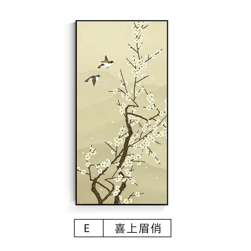 背景壁新しい中国風の玄関装飾絵画エントリーテクスチャ吊り絵画壁画スプレー塗装油絵キャンバス絵画アルミ合金フレーム|undefined