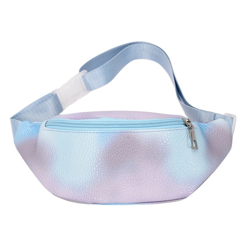 Niños colorido crossbody pequeño pecho bolsa de jardín de infantes niños otoño PU cambio pequeño bolso de la cintura del bebé accesorios de la calle bolsa de moda