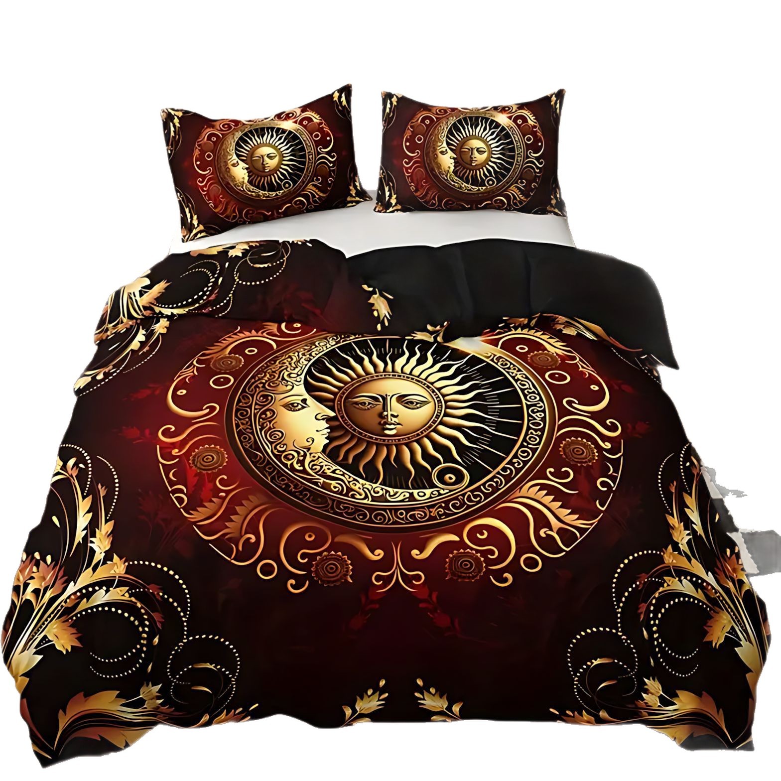 TEMU / JIT Amazon Sun Moon Planet Impresión digital 3D Soft edredon Kit Fuente de fabricación