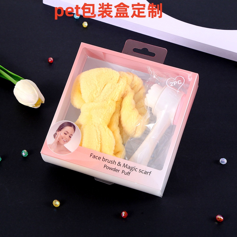 Transparent plastic headband
