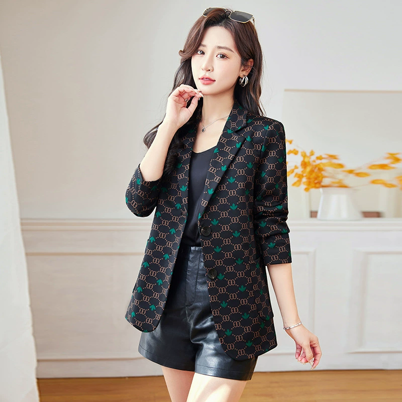 Autumn retro design classic suit jacket, high-quality style