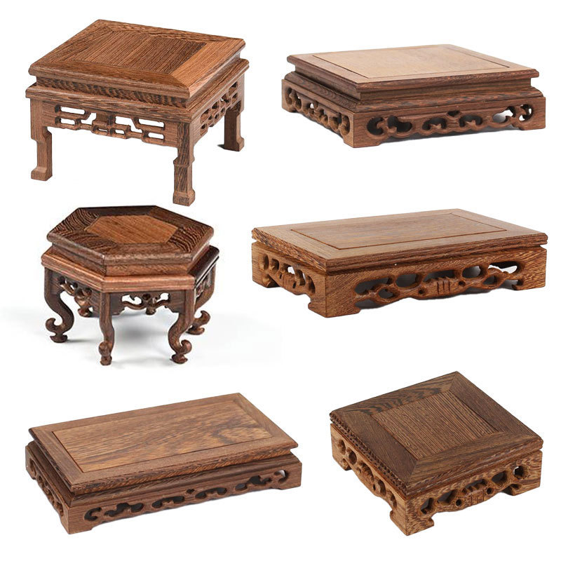Redwood Carving Crafts Copper Iron Buddha Ornaments Base Chicken Wings Wooden Rectangular Solid Wood Tochi Stone Base Redwood Carving Crafts Copper Iron Buddha Ornaments Base Chicken Wings Wooden Rectangular Solid Wood Tochi Stone Base