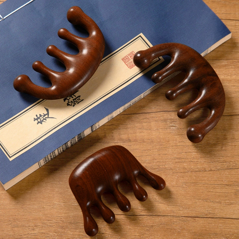 Массажная расческа для кожи головы, многофункциональная расческа для массажа меридианов кожи головы, инструмент для массажа головы, расческа для проработки акупунктурных точек и меридианов гуаша