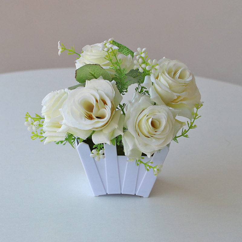 Planta artificial bonsai eucalipto Lysiana flor artificial planta verde Planta artificial decoración del hogar Fuente de la fábrica