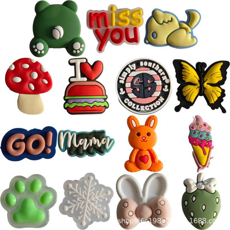 Cartoon Series Crocs, Cute Mini Accessories, Removable Shoe Flower Shoe Buckles, Crocodile Shoes, Shoe Buckles, Mobile Phone Stationery Decorations
