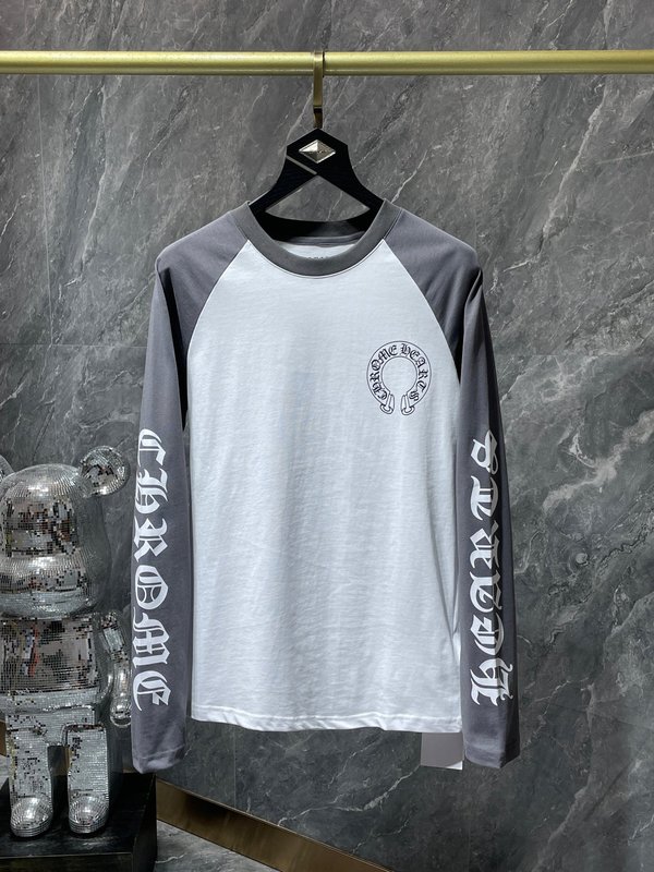 25s トレンドブランド Chrome Heart クロムハーツ カシミア カジュアル 万能 男女同型 長袖 Tシャツ ドロップシッピング|undefined