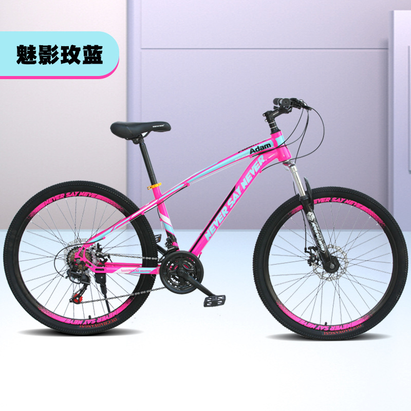 Bicicleta de montaña para adultos ligera y portátil hombre de doble cilindro amortiguador de velocidad cambiante bicicleta al aire libre para jóvenes vehículo de carretera