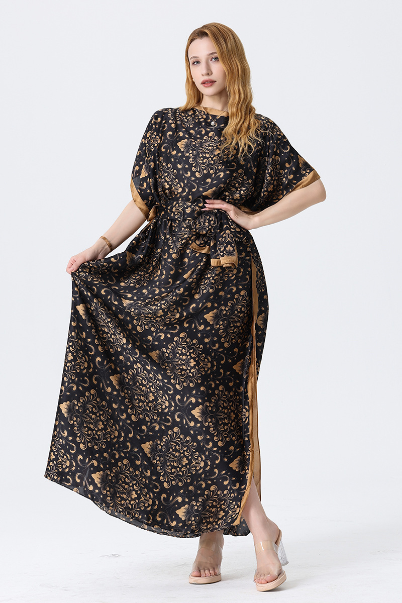 2025 primavera y verano nuevo Amazon venta rápida ropa malaya camisa de arena imitación seda brocado ropa de protección solar de vacaciones de playa