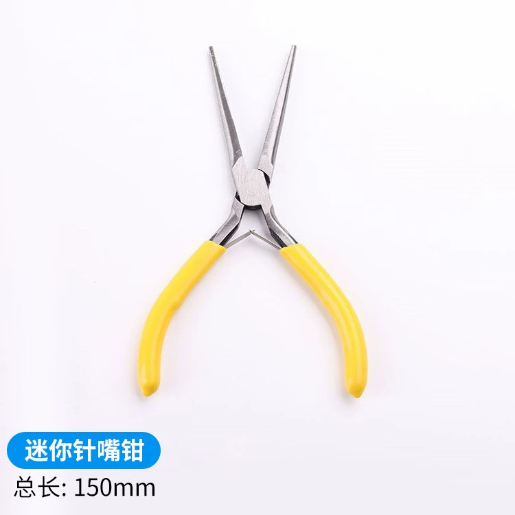 Yellow small handle, pliers, set, handmade