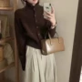 女士加厚春秋法式羊毛衫