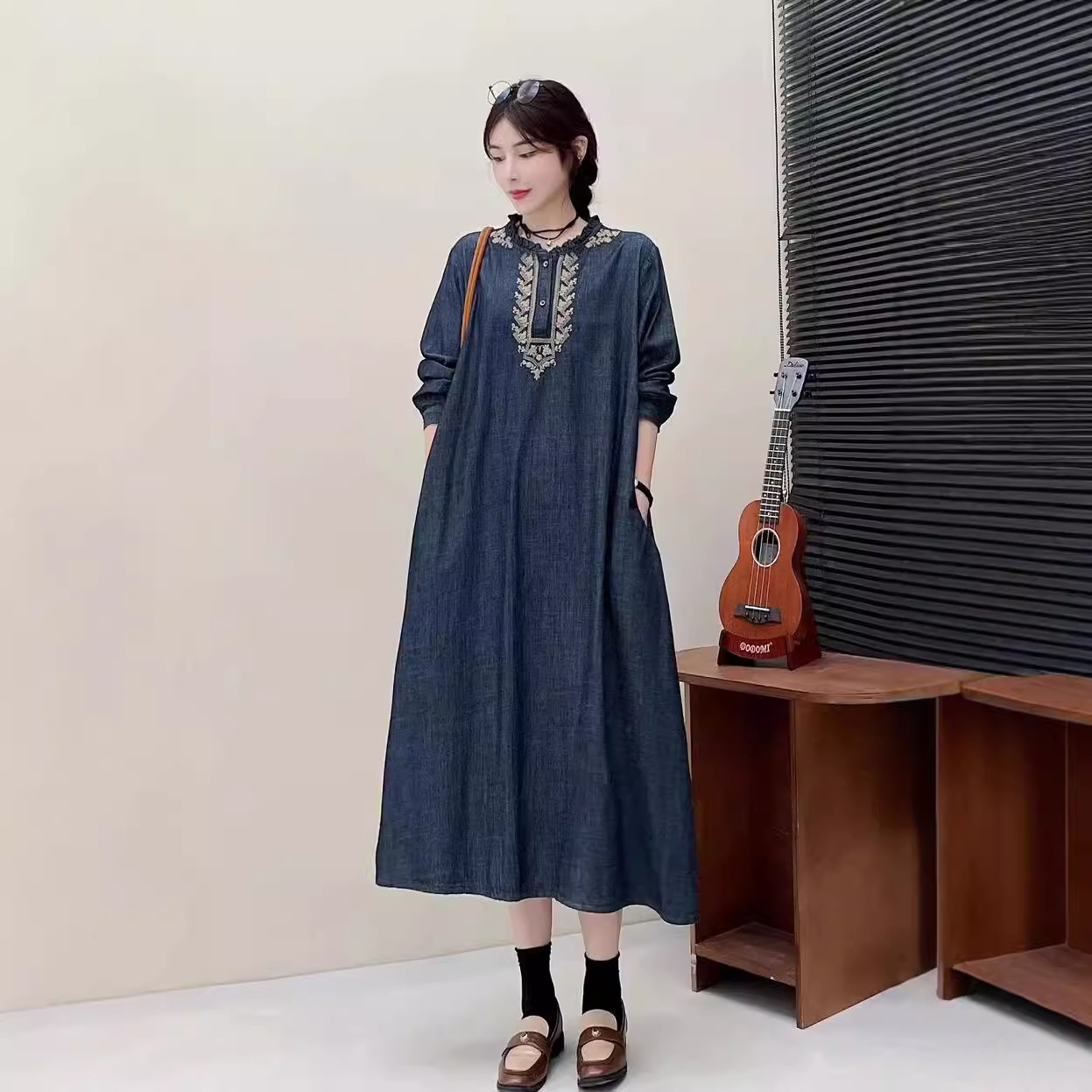 Denim dress