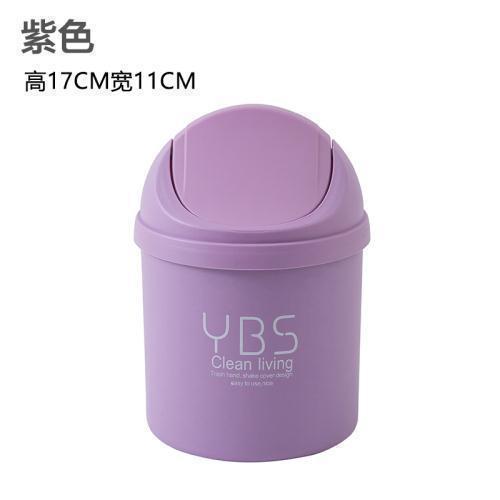 【桌面垃圾桶】迷你创意带盖家用办公室小号卧室客厅厨房垃圾架17|undefined