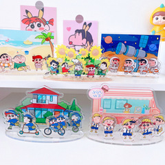 小心組合立牌桌面拼裝DIY手工組合裝大立牌啦筆卡通裝飾學生手辦