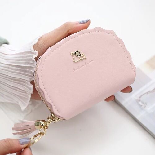 Tassel Card Holder Women's Korean Cute Personalized Mini Multi-Card Slot Small Fresh Large Capacity Handbag Simple Coin Purse